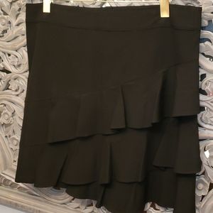 Karen Kane ruffle black skirt sz 16